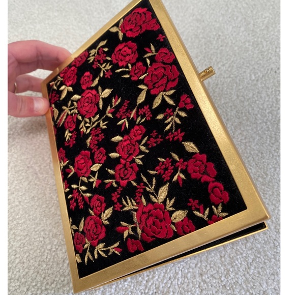 Alice + Olivia Darla Embroidered Box Clutch - Picture 4 of 10